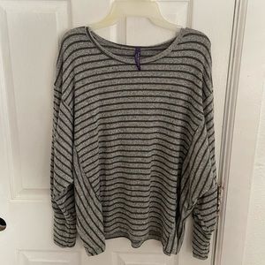 Soft long sleeve woven top